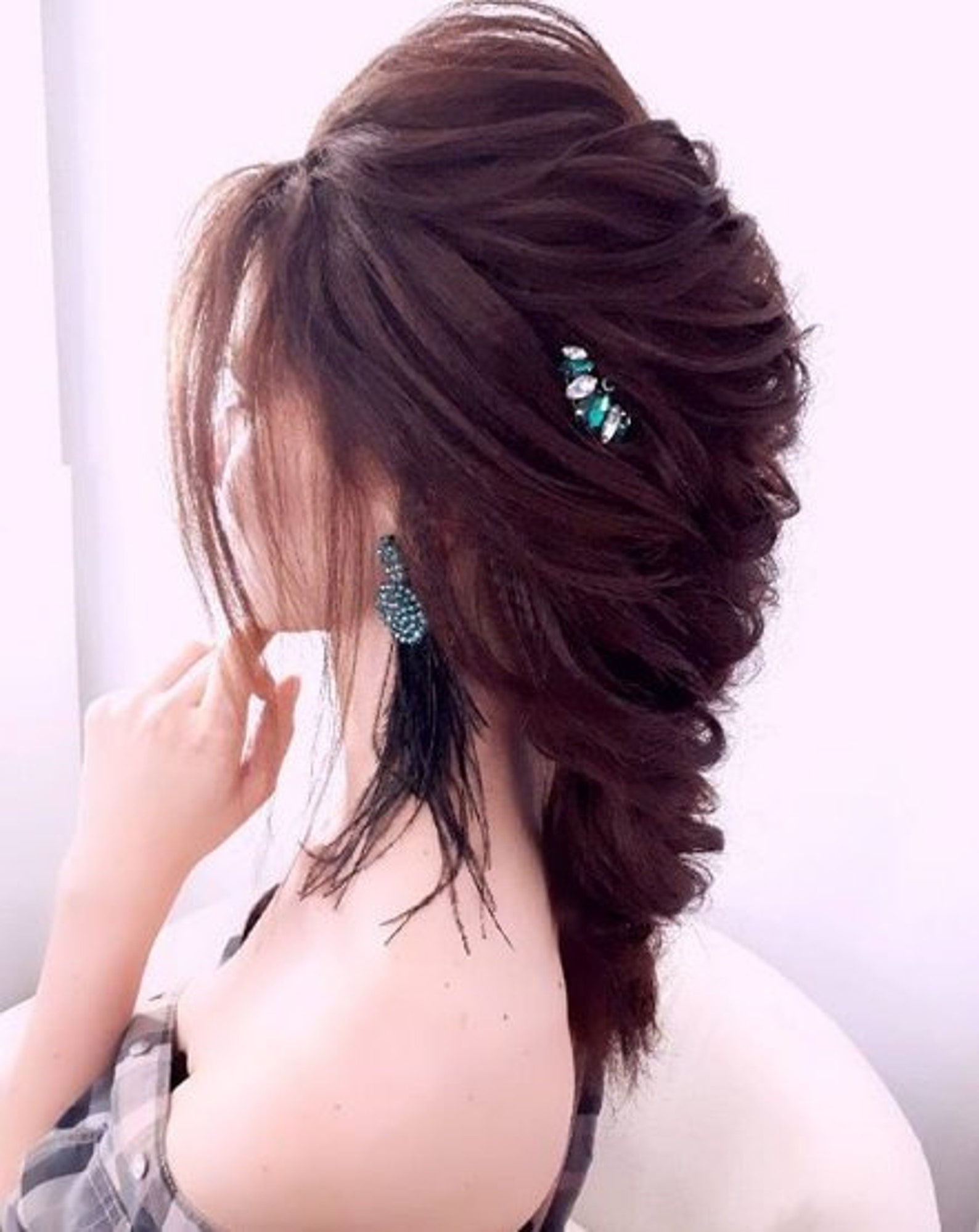 Bridal Emerald Hair Clip Bridemaid Comb Emerald Emerald Etsy