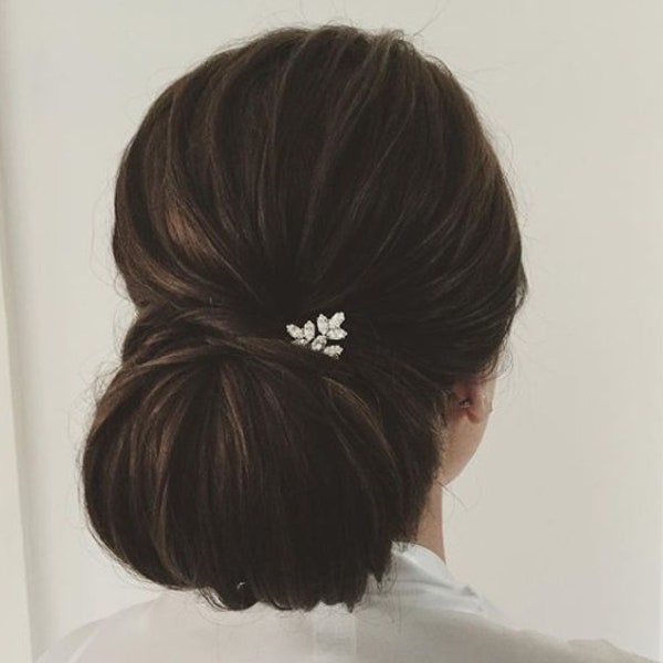 Crystal Hair Pins Bridal Hair Pins Wedding Hair Pins Silver Hair Pins Gold Hair Pins Bridal Bobby Pins Minimal Hair Pins Headpiece