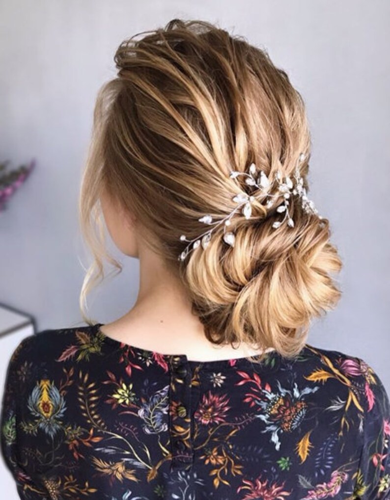 Bridal hair vine Bridal hair piece Silver Bridal Hair Accessories Wedding Hair Accessories Wedding hair piece Rose Gold Bridal hair vine