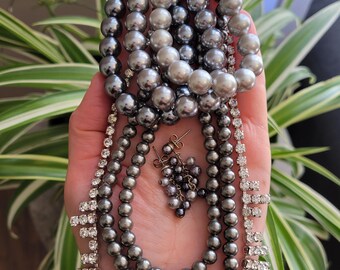 ☆【VINTAGE HOLLYWOOD】☆Galaxy Ball Sky Pearl Necklac.e☆ ☆関税込☆VINTAGE HOLLYWOOD☆Galaxy Ball Sky Pearl Necklace