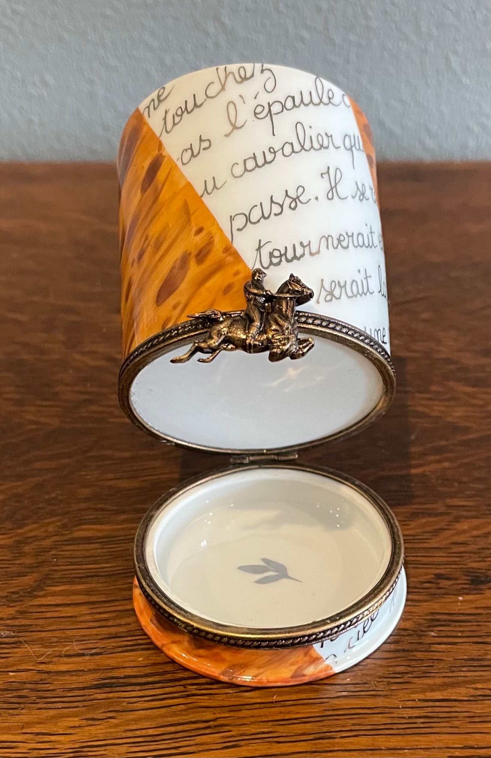リモージュボックス カフェ Peint main 小物入れ LIMOGES フランス 箱 