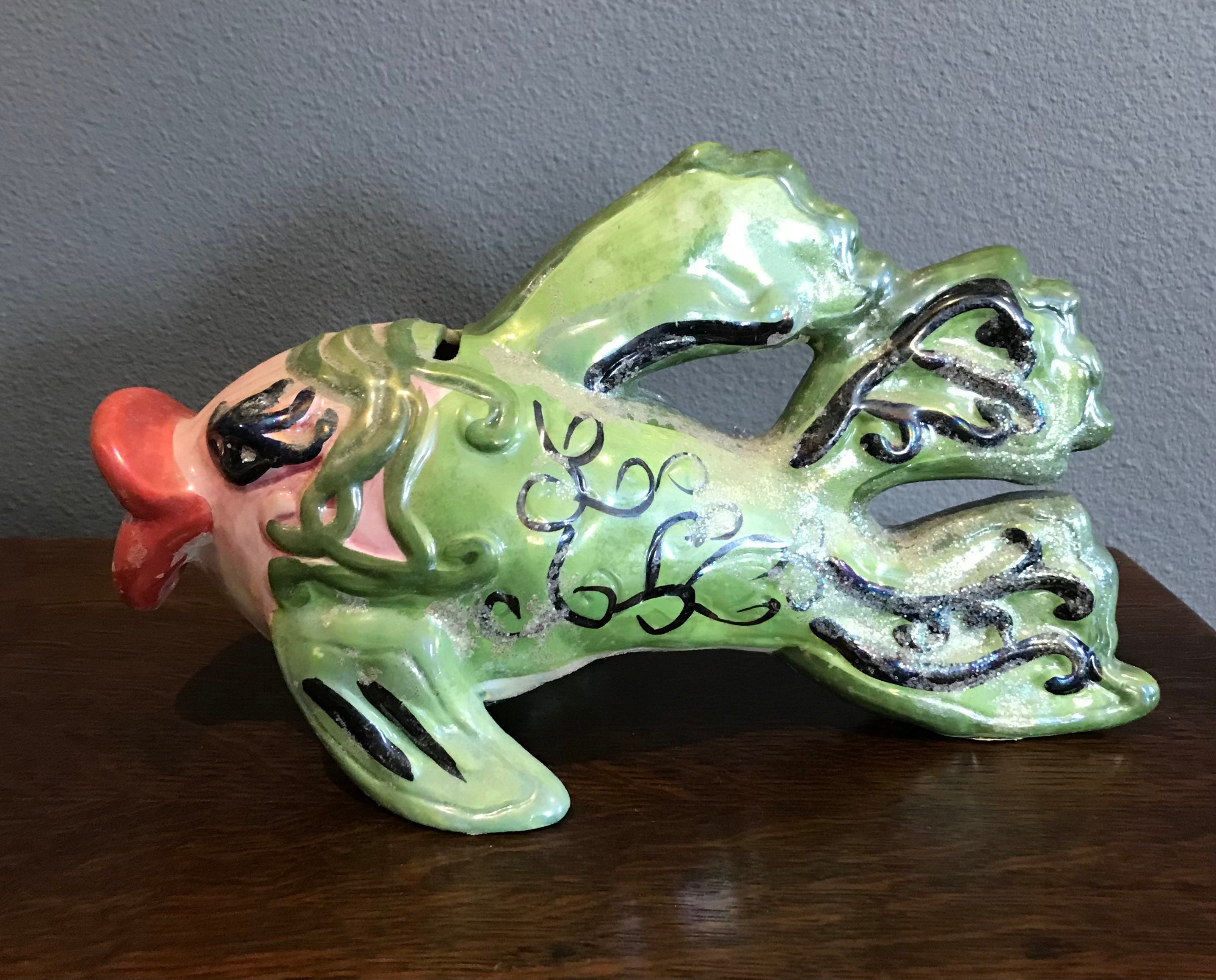 1970s Ceramic Fish Bank Vintage Fish Coin Bank Etsy