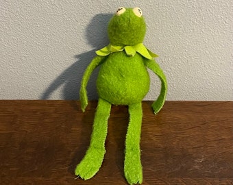 1979 Fisher Price Kermit the Frog Beanbag Doll- Vintage Fisher Price 864 Kermit Beanbag Toy