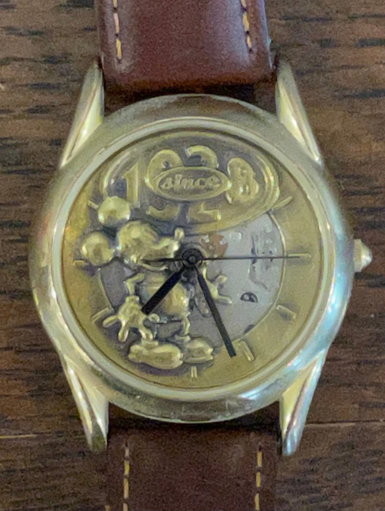【Disney】Automatic Skeleton Watch NEW Disney Elgin Men's Mickey Mouse Multifuction Automatic