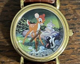 Disney Artist Bambi Watch- Vintage Bambi, Thumper, and Flower