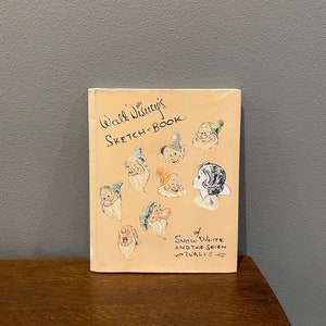 1993 First Printing of Walt Disney’s Sketch-Book of Snow White and the Seven Dwarfs- Reissue of the Snow White Sketch Book