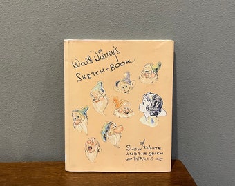 1993 First Printing of Walt Disney’s Sketch-Book of Snow White and the Seven Dwarfs- Reissue of the Snow White Sketch Book