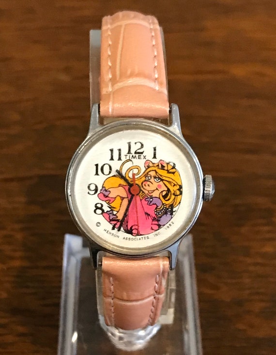 1982 Timex Miss Piggy Watch- Vintage Women's Manua