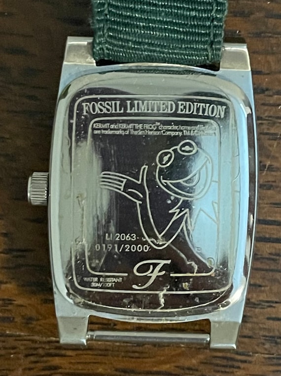 Limit Edition Fossil Kermit the Frog Watch- Vinta… - image 9