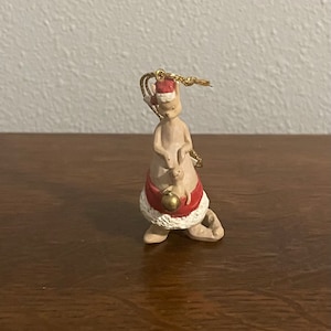 1990er Jahre Classic Pooh Kanga und Roo Ornament - Vintage Kanga und Roo Weihnachtsverzierung