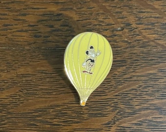 Mickey Mouse Hot Air Balloon Enamel Pin- Vintage Mickey Mouse Balloon Pin
