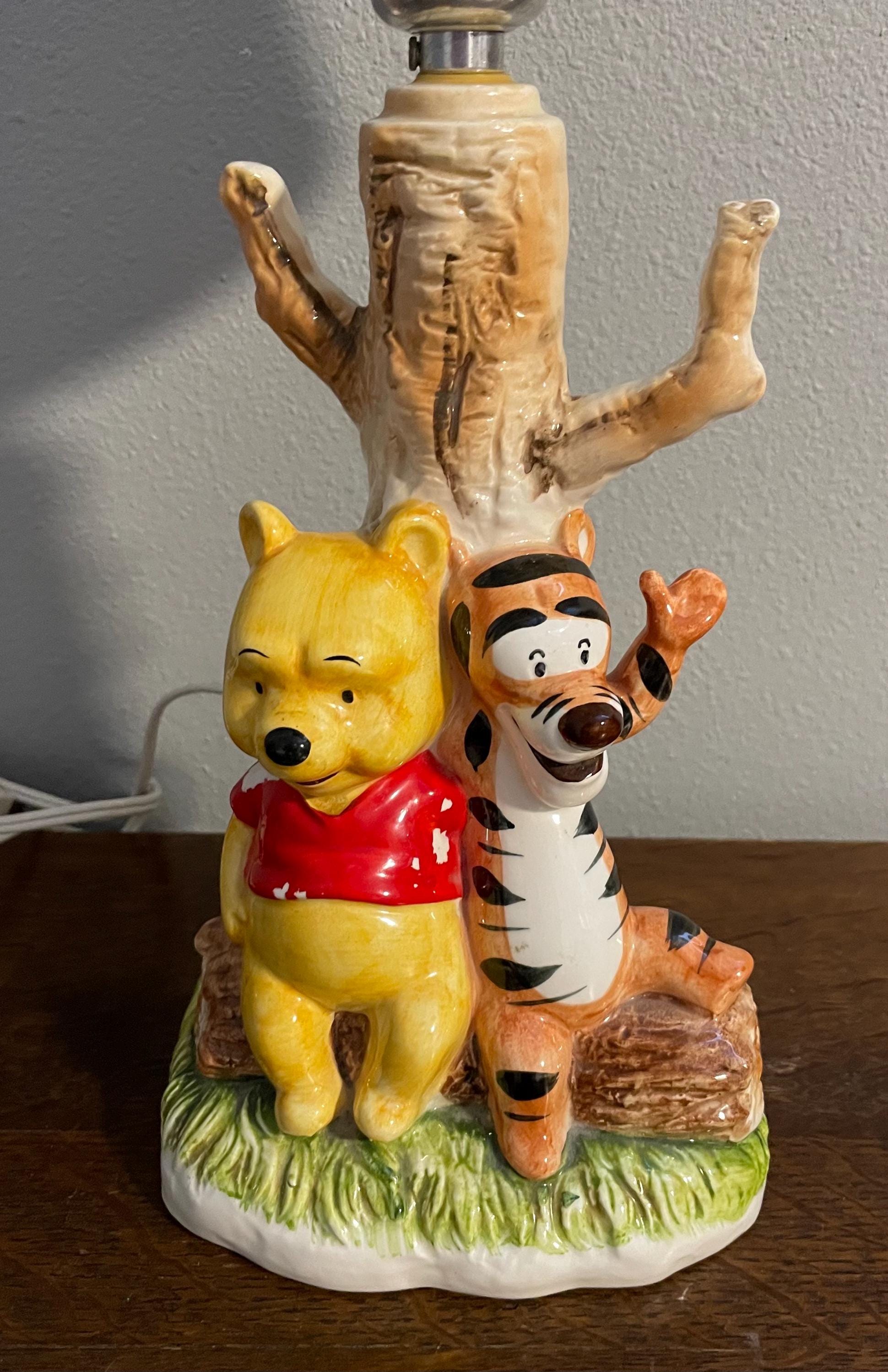 1960's Disney Winnie the Pooh and Tigger Ceramic Table Lamp