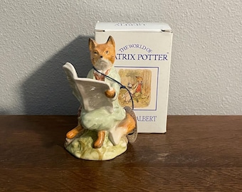 Foxy Reading- Beatrix Potter Figurine- Royal Albert, England