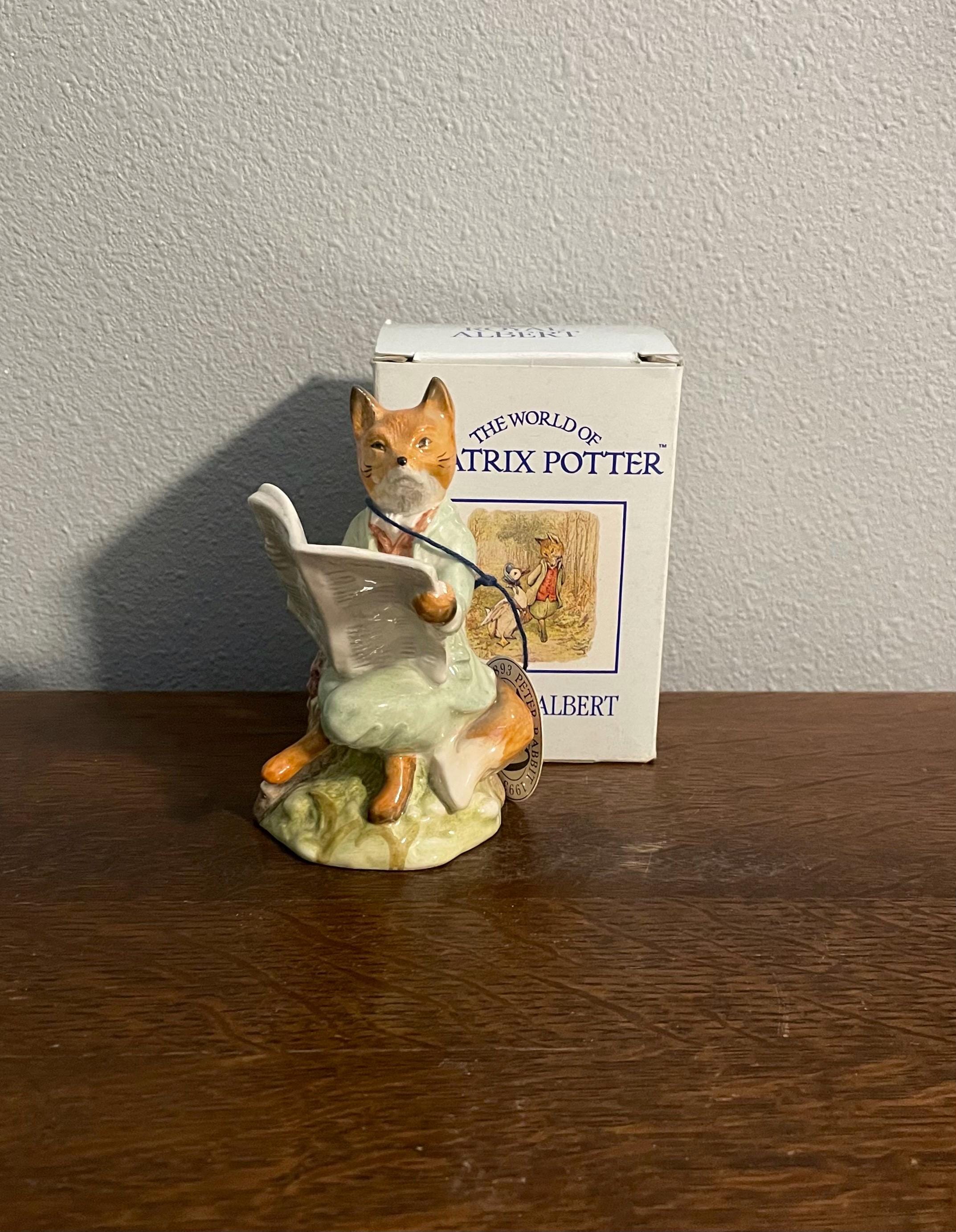 Foxy Reading- Beatrix Potter Figurine- Royal Albert, England