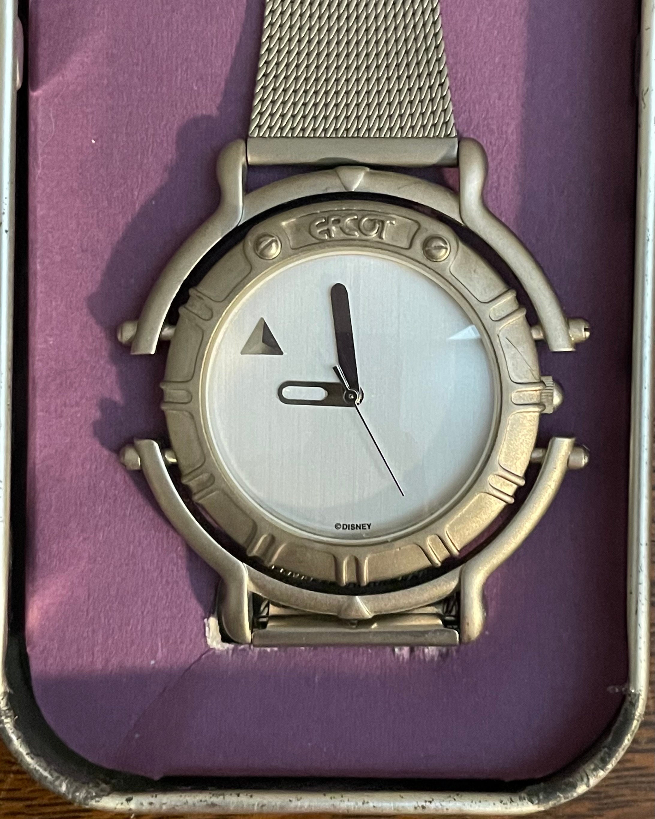 Montre Center Parcs 10 Ans - Bracelet Cuir Orange - Édition Limitée Vintage - Fonctionne