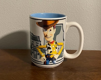 1990’s Disney Store Toy Story Woody Mug- Vintage Disney Toy Story Sheriff Woody Mug