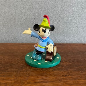 2000 Disneyana Convention Limited Edition Brave Little Tailor Figurine and Clock- Vintage Mickey Brave Little Tailor Desk Clock