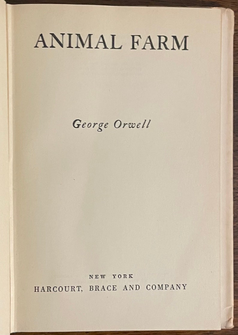 1946 First Book Club Edition of Animal Farm by George Orwell Book of the Month Club Edition image 5