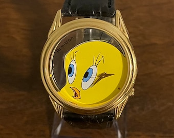 1995 Armitron dubbelzijdig polshorloge - vintage uniseks Mickey Mouse-profielhorloge