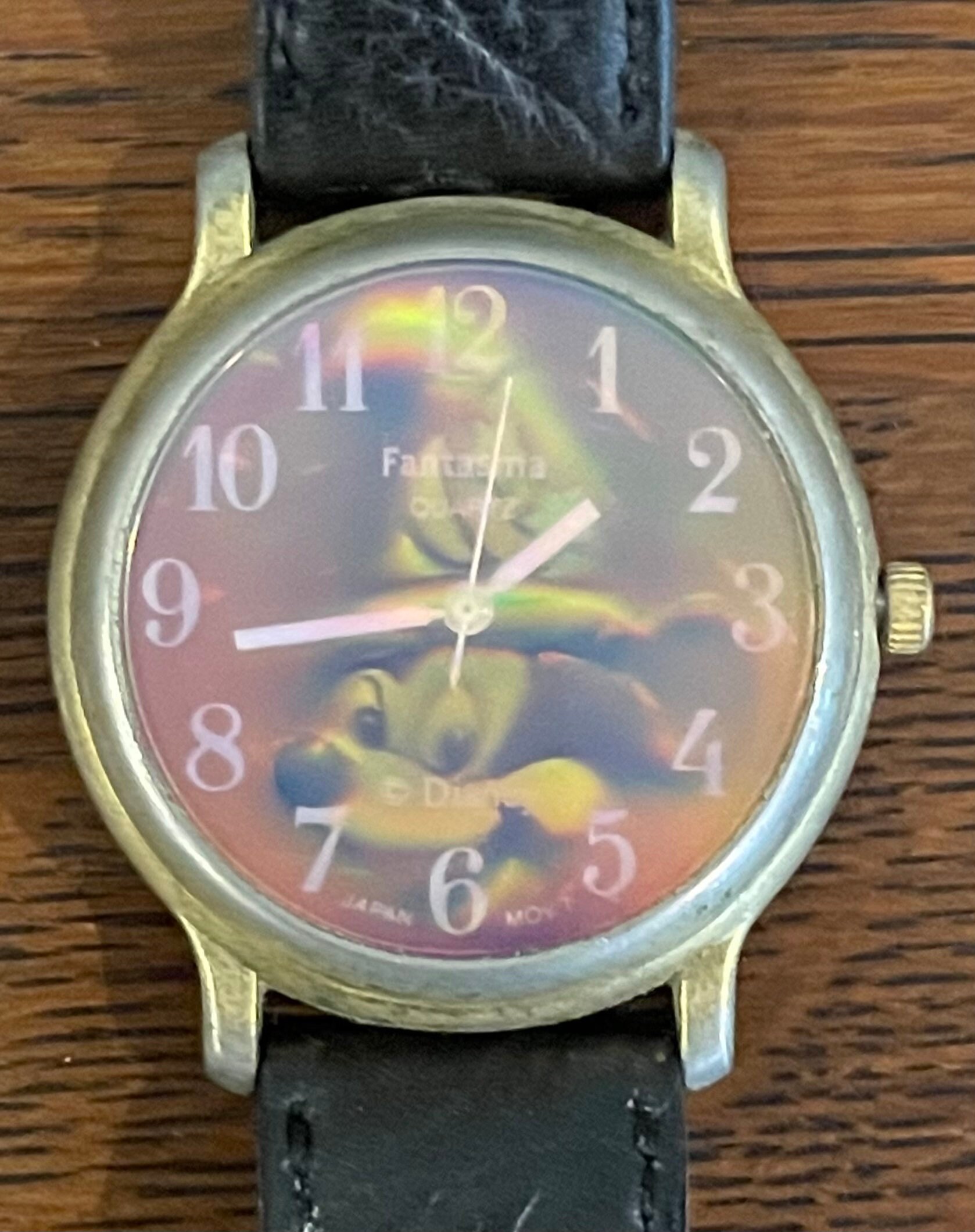 Disney Mickey Mouse World Traveler Wristwatch Fantasma 1990\'s Who else had a Fantasma Disney watch in the 90s? main image 4