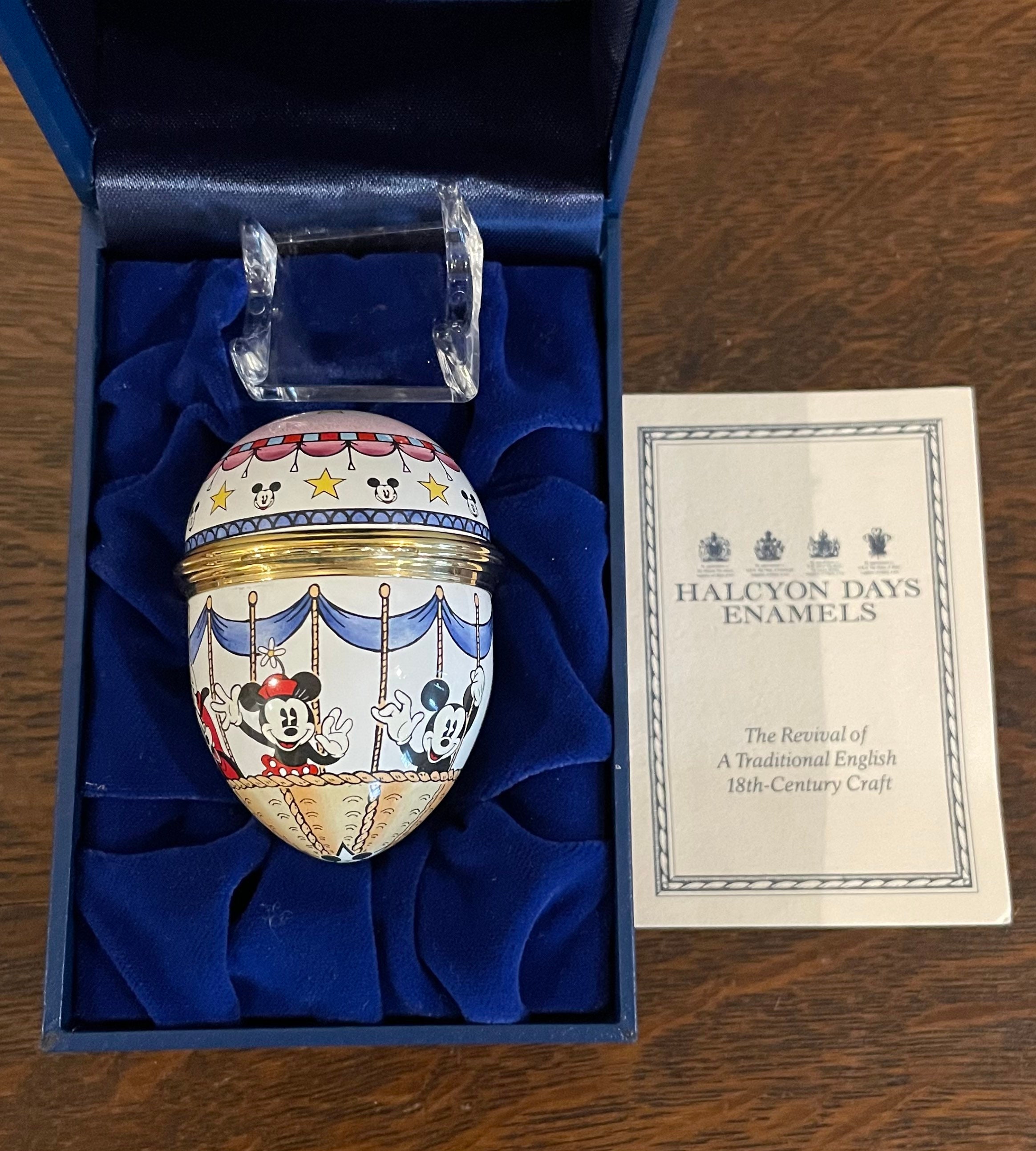 美品　HALCYON DAYS ヴィンテージ　小物入れ Halcyon Days】 ボックス Box エナメル Enamel Happy Birthday