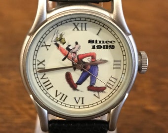 1998 Walt Disney Company 75 anni di amore e risate Goofy Watch- Vintage Unisex Limited Edition Goofy Watch