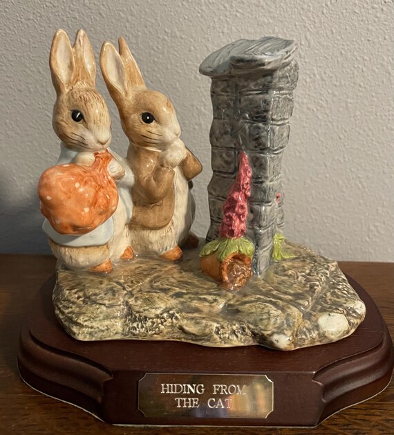 ベンジャミンバニー　ビアトリクス・ポター　フィギュア　ピーターラビット　陶器 ベンジャミンバニー ビアトリクス・ポター フィギュア ピーター