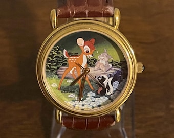 1997 Bambi 55th Anniversary Watch- Vintage Bambi, Thumper, and