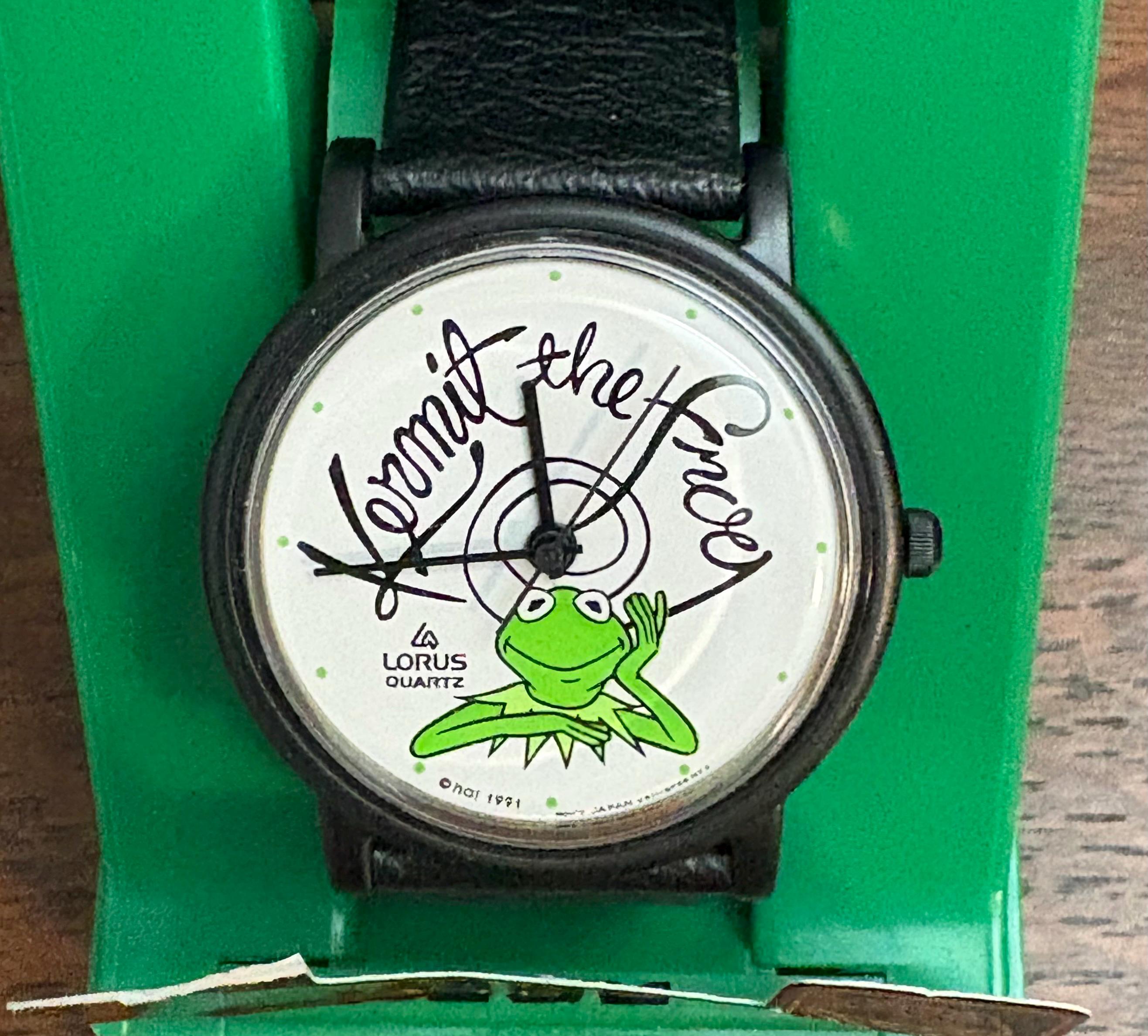 1991 Lorus Kermit the Frog Watch- Vintage Muppets Kermit Watch - Etsy