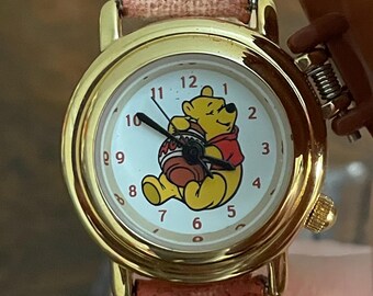 1990s Fossil Disney Parks Double sided Winnie the Pooh Watch 1990 main image 2