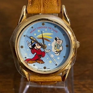 Mickey Mouse Watch Through the Mirror Marching Cards Seiko