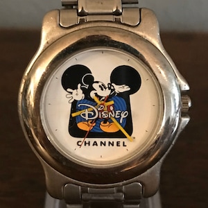 1990’s Disney Channel Mickey Mouse Watch- Vintage Unisex Disney Mickey Mouse Wristwatch