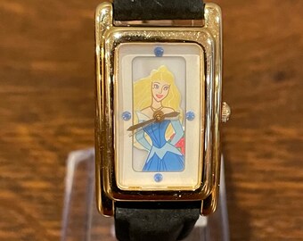 1999 ディズニーストア限定 眠れる森の美女 40 周年記念腕時計とピン