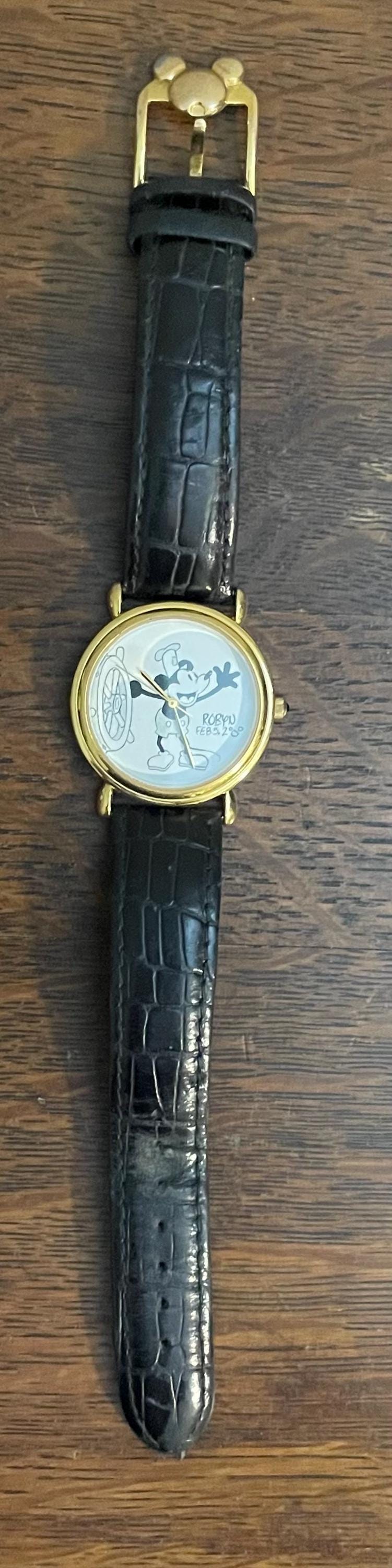 2000年ディズニーアーティスト蒸気船ウィリーウォッチ - ヴィンテージ