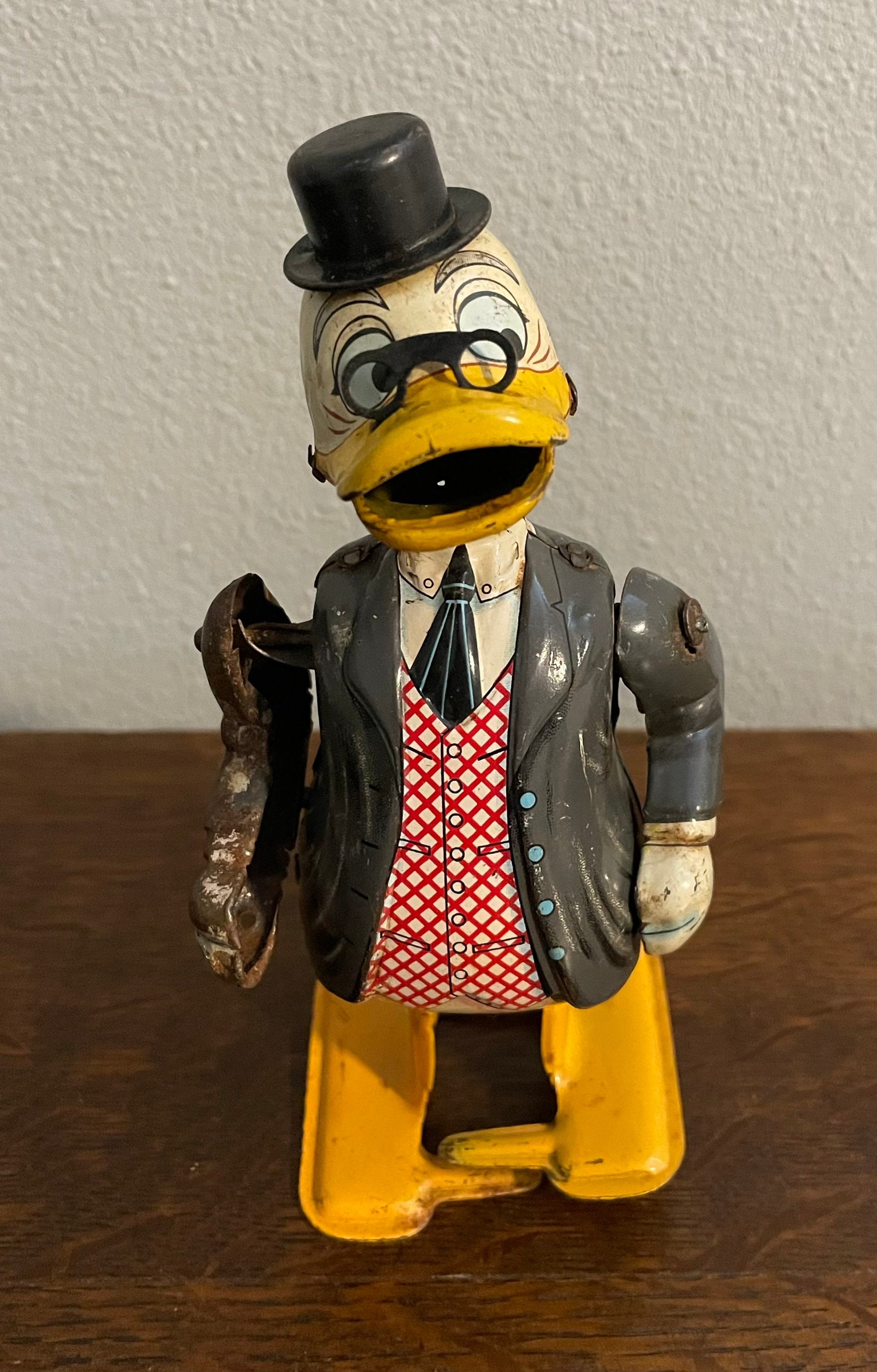 1960 Mechanical Professor Ludwig Von Drake Wind-up Toy by Linemar