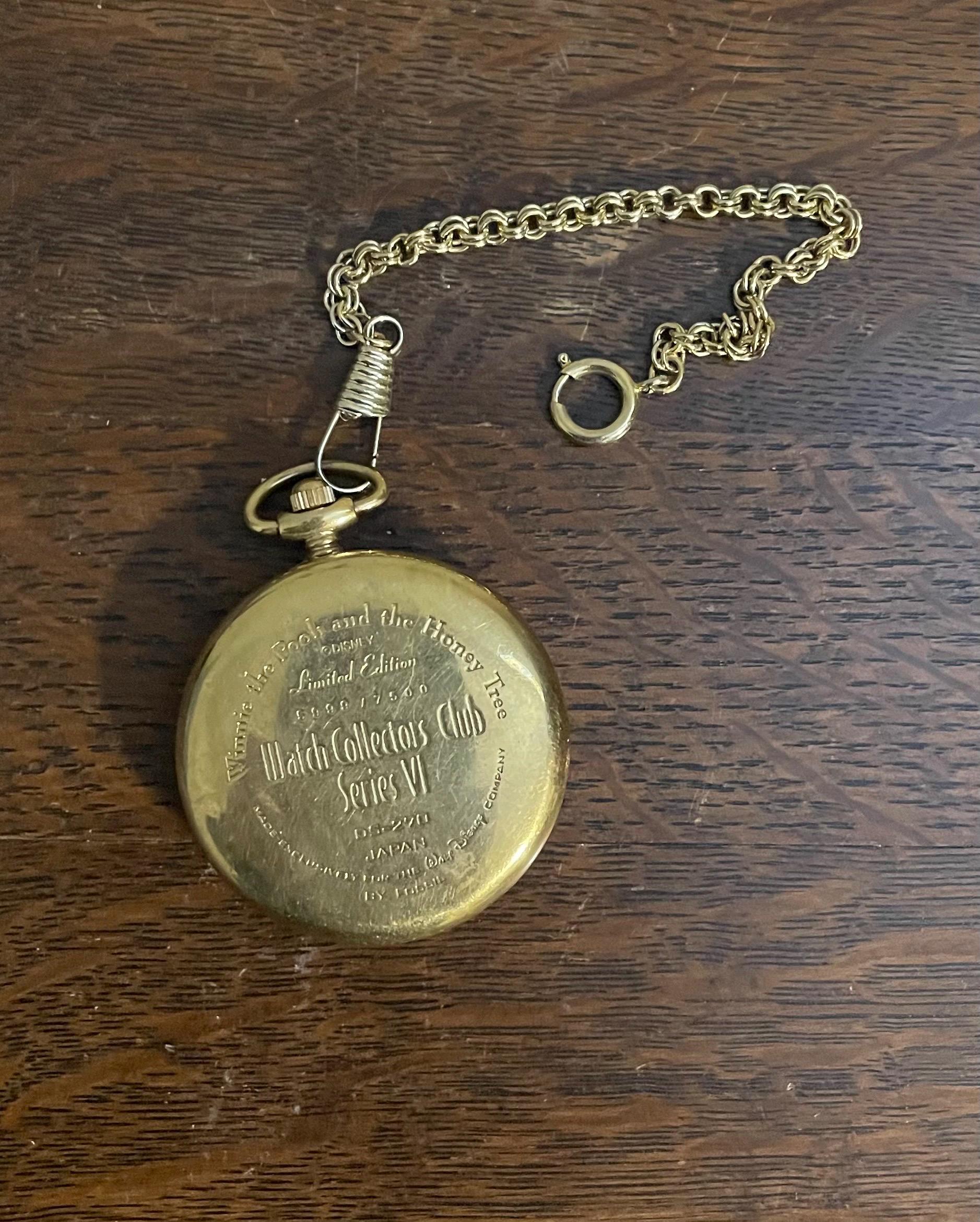 1997 Limited Edition Disney Winnie-the-pooh Pocket Watch- Vintage
