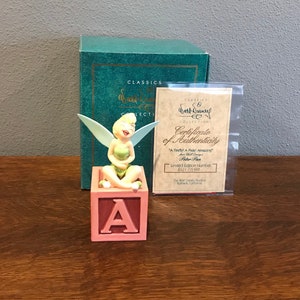 1990’s Walt Disney Classics Collection Limited Edition Tinker Bell “A Firefly! A Pixie! Amazing!” Figurine- WDCC Peter Pan Series