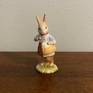Peter with Postbag- Beatrix Potter Figurine, Royal Albert, England, Copyright 1996
