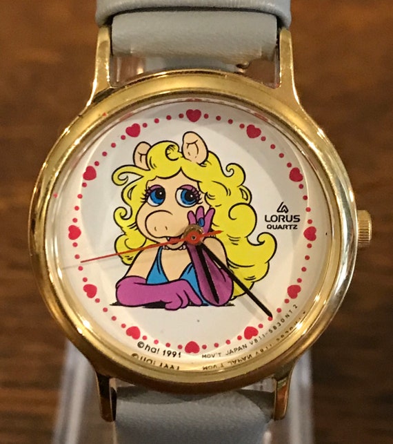 1991 Lorus Miss Piggy Watch- Vintage Women’s Muppe