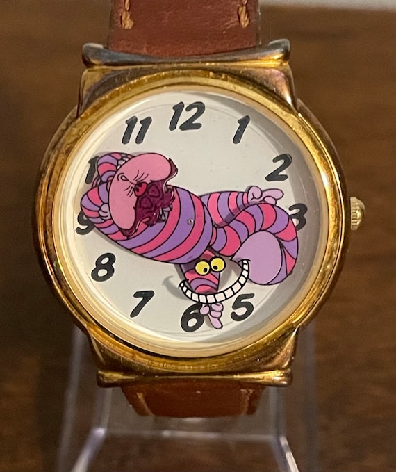 1990年代のディズニーカタログ限定版回転チェシャ猫ウォッチ 1990年代のディズニーカタログ限定版回転チェシャ猫ウォッチ