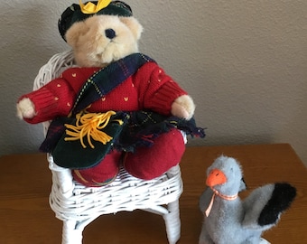 1990’s Muffy Vanderbear and Lucy Goose with Seven Outfits, Accessories and Chair
