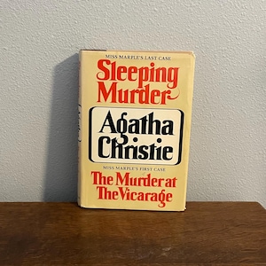 1976 Book Club Edition of Sleeping Murder and Murder at the Vicarage by Agatha Christie