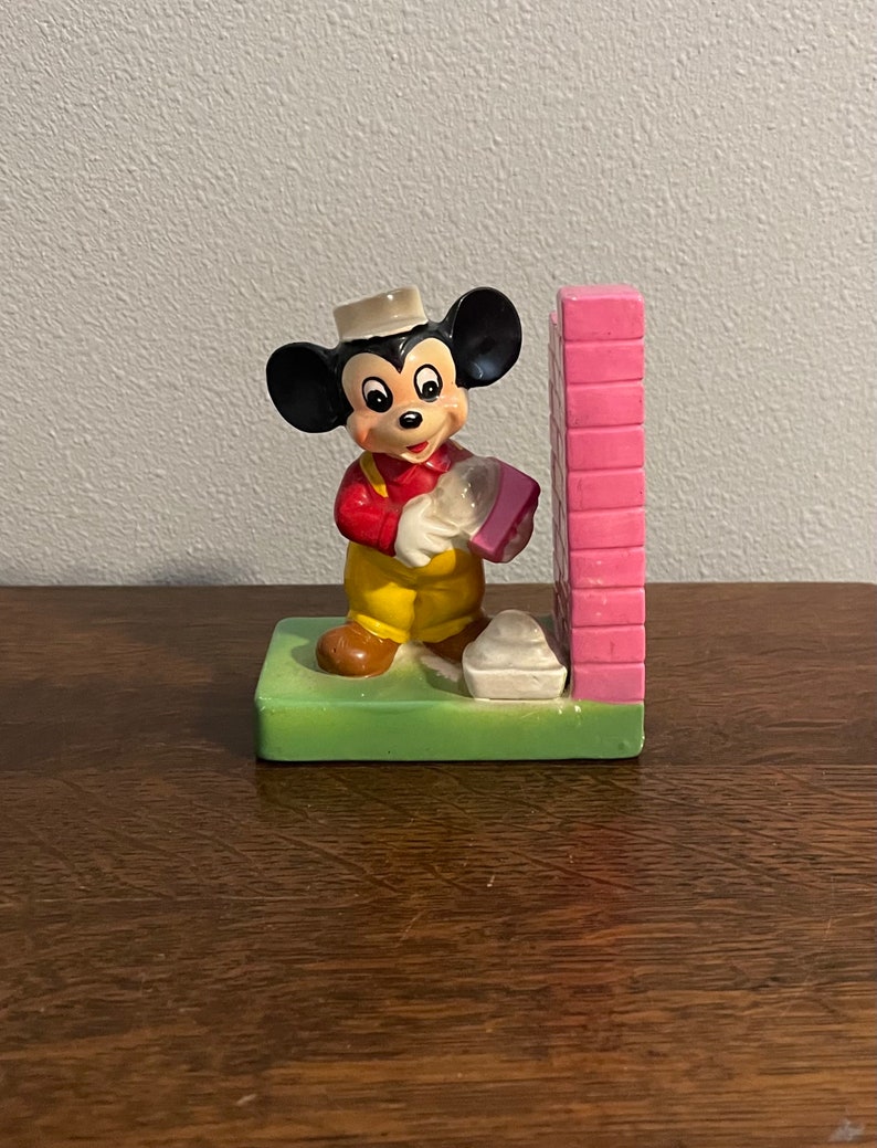 1960’s Dan Brechner Walt Disney Productions, Japan Mickey Mouse Bookend ...
