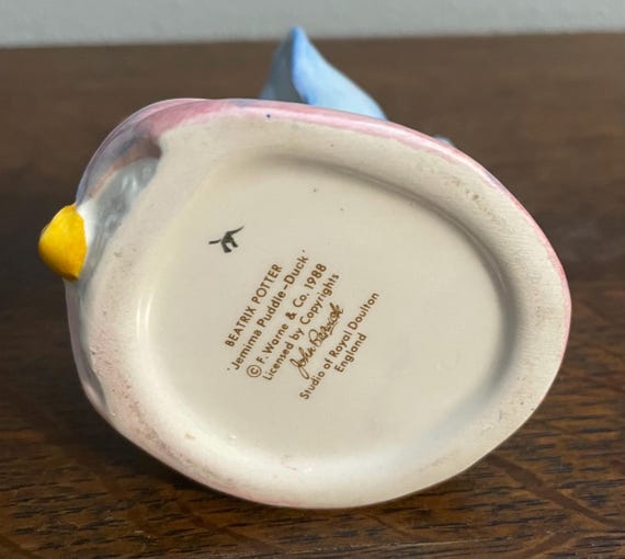 Jemima Puddle-duck Toby Jug- Beatrix Potter Figurine- John Beswick