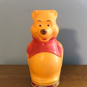 1960&#39;s Jif Peanut Butter Disney Winnie-the-Pooh Bank- Vintage Jif Peanut Butter Pooh Jar