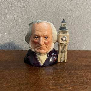 1980 Royal Doulton Medium John Doulton Toby Jug- Vintage John Doulton and Big Ben Toby Jug