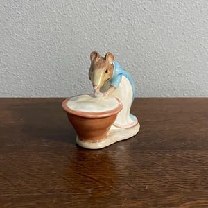 Anna Maria - BP2A - Guldfärgad oval Beatrix Potter-figur - Beswick, England