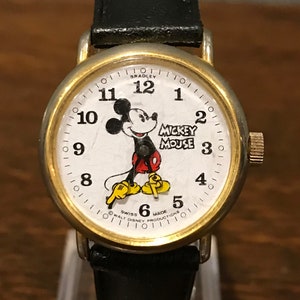 Vintage Bradley Mickey Mouse Happy Birthday Watch- Registered Edition Bradley Disney Wrist Watch