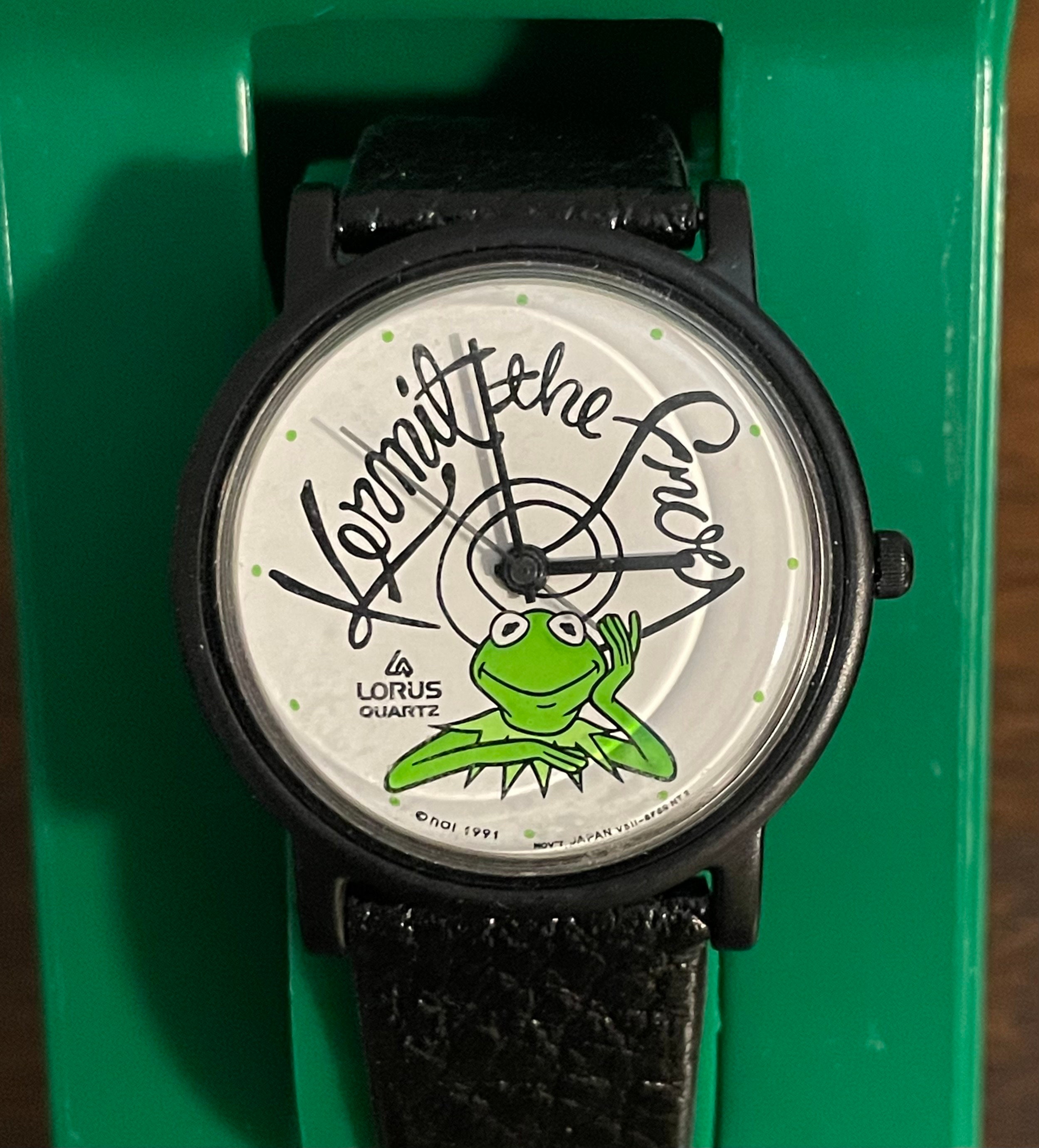 1991 Lorus Kermit de Kikker Horloge- Vintage Muppets Kermit