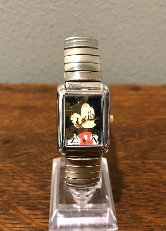 1990’s Lorus Mickey Mouse Watch- Vintage Rectangu… - image 2